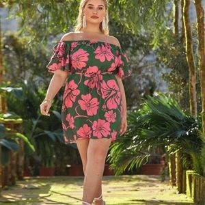 Floral Print Belted Dress